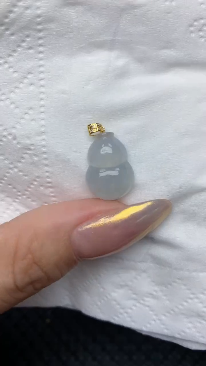【闪购商品】翡翠颈饰18K金镶嵌 天然翡翠A货