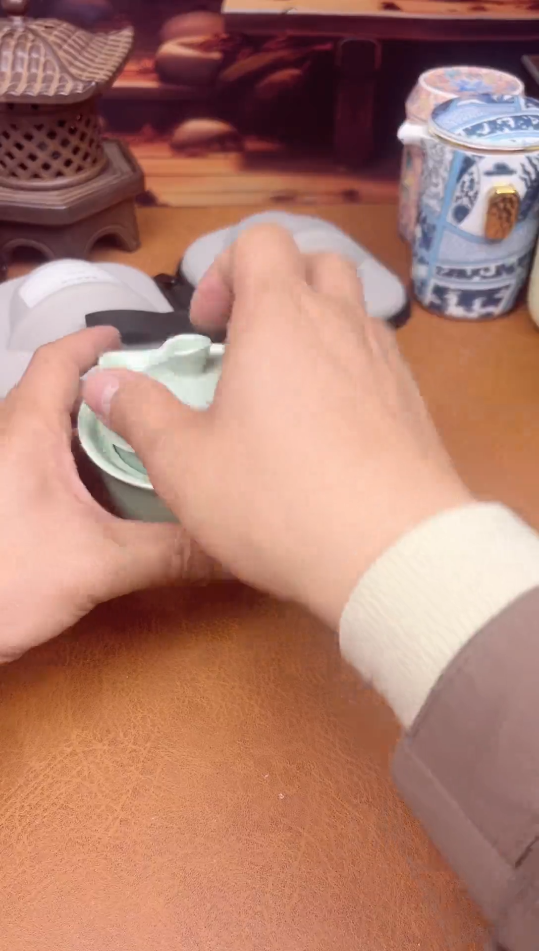 【闪购商品】陶瓷茶具摆件茶叶罐