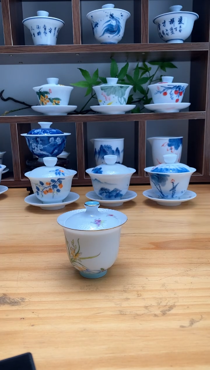 【闪购商品】蝶恋花美人肩盖碗80cc