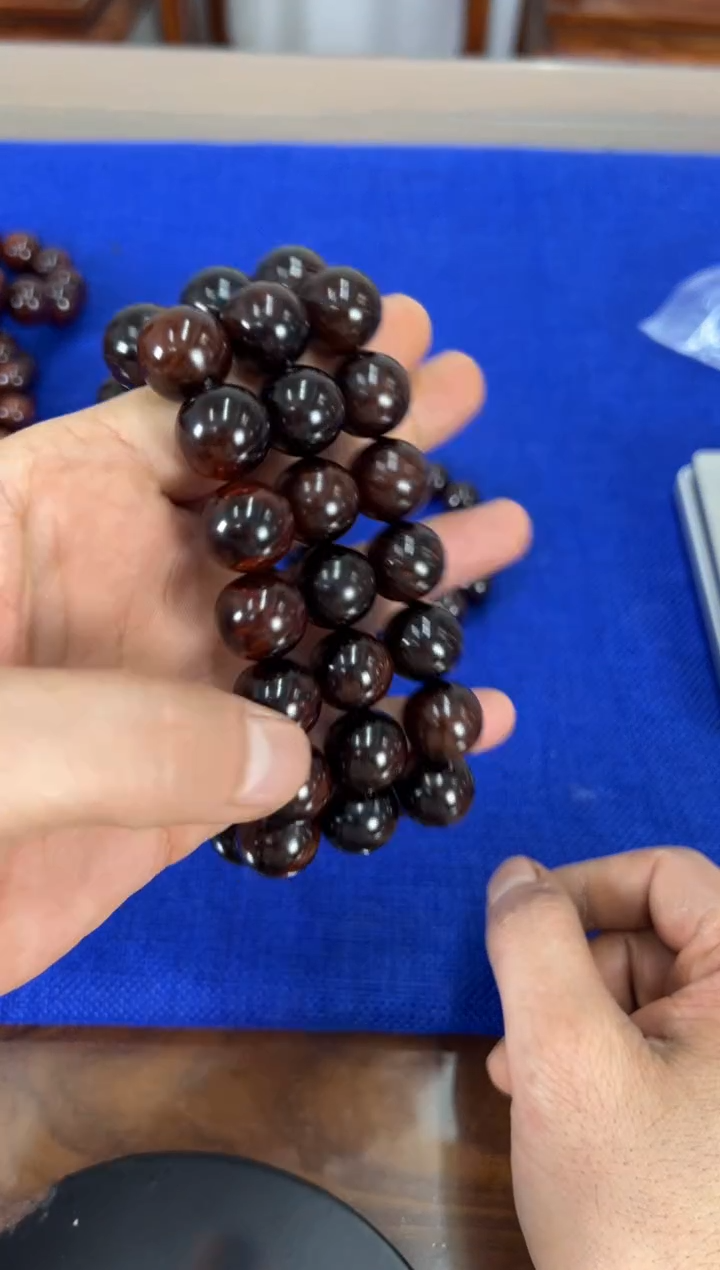 手串/手链黄花梨/降香黄檀1.5紫油梨水波纹手串