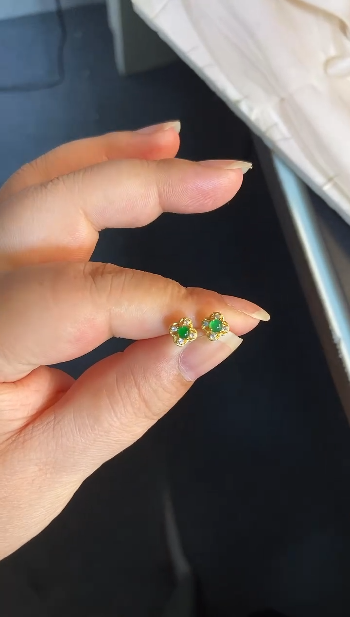吊坠(不含链)银S925镶嵌翡翠1