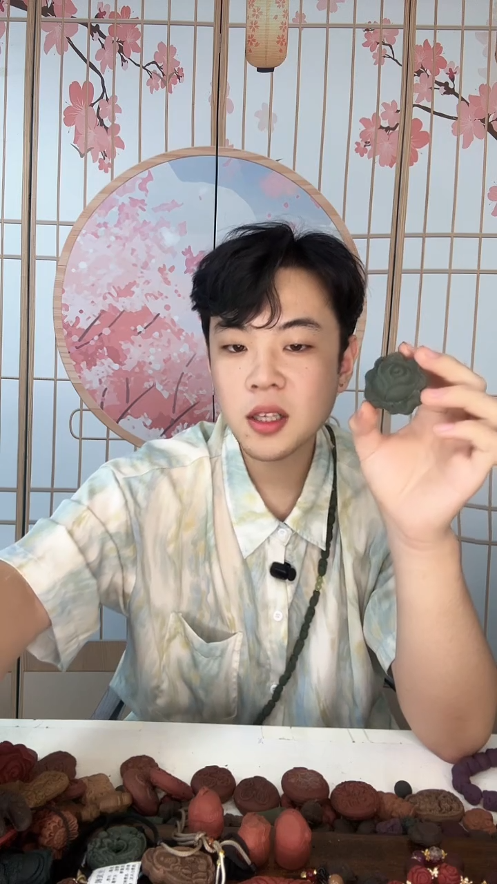 泥塑北*北贵妃经络大花朵