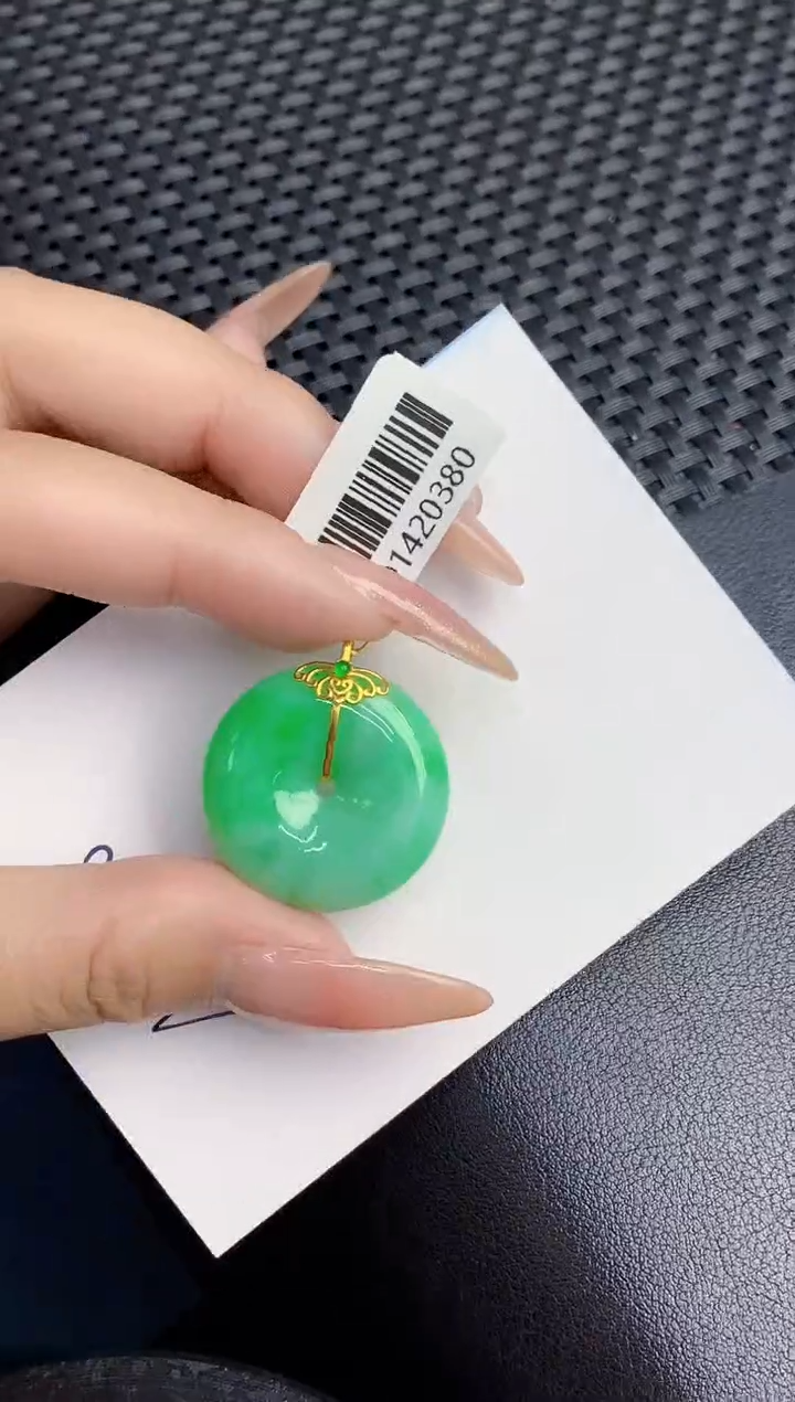 【闪购商品】翡翠颈饰18K金镶嵌000000000