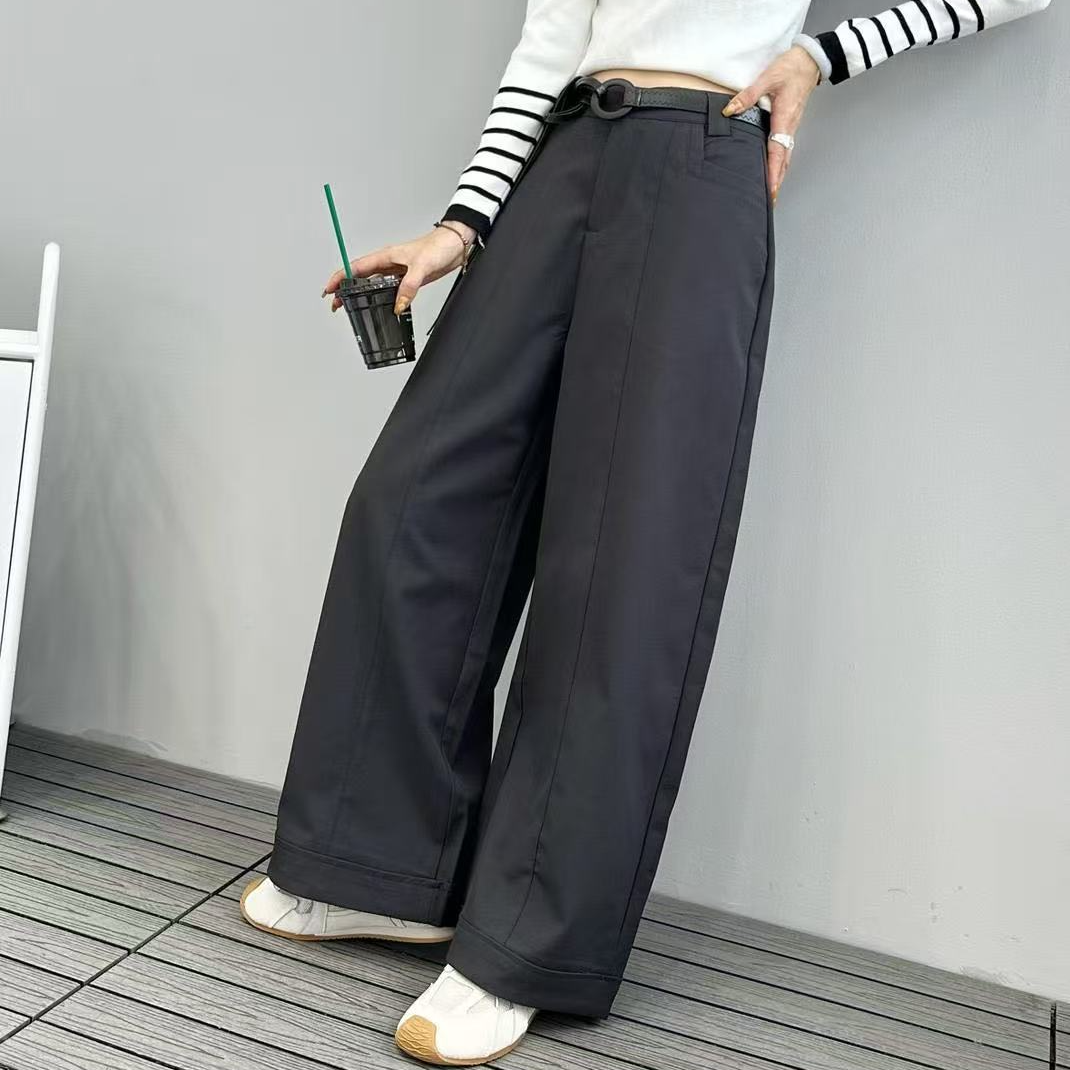 K1359山炭灰时尚气质款贝斯裤81663