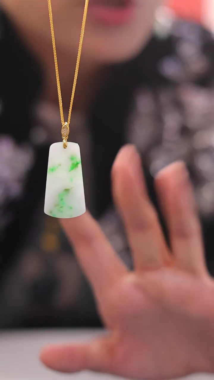 【闪购商品】翡翠颈饰银S925镶嵌24小时内发货质保A货