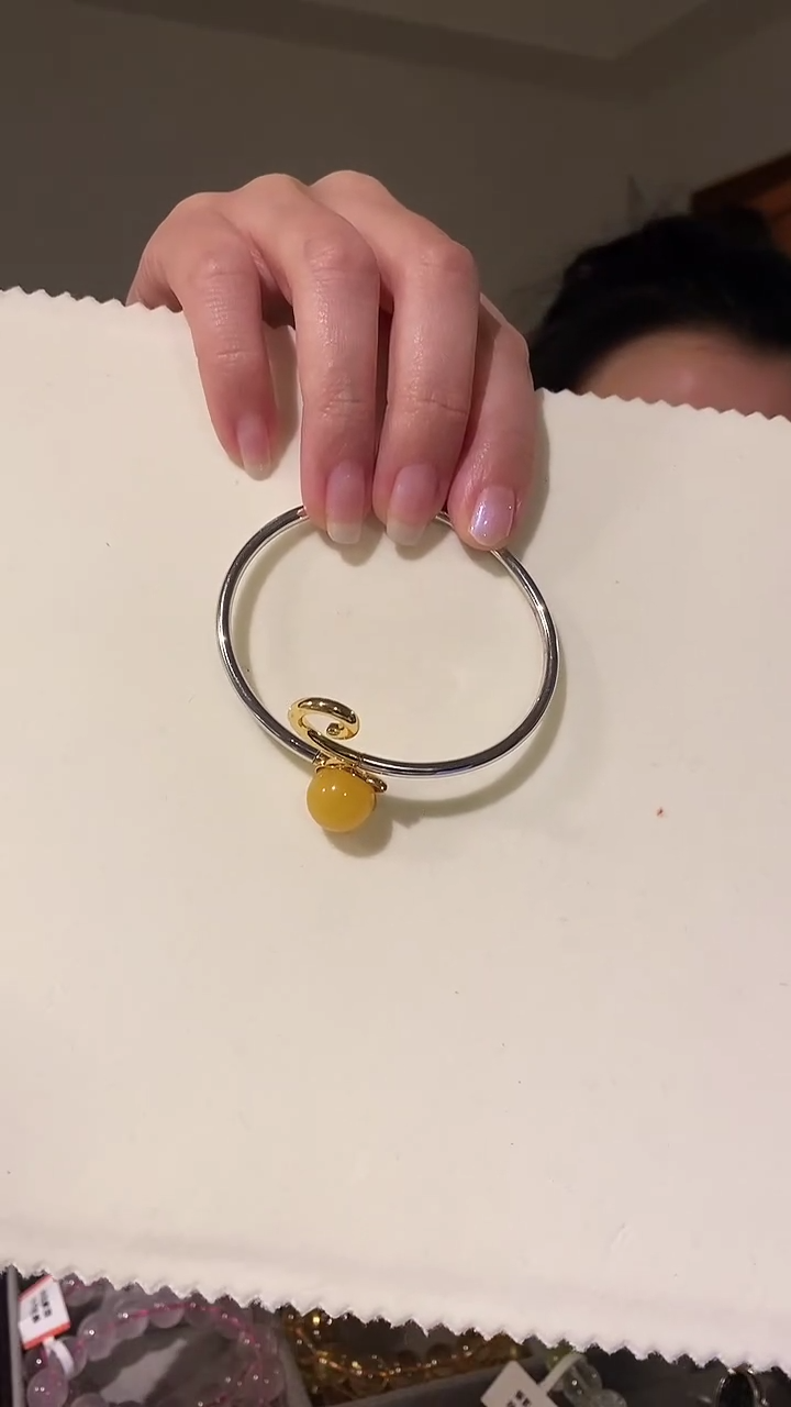 【闪购商品】琥珀手链未镶嵌蜜蜡小猫咪