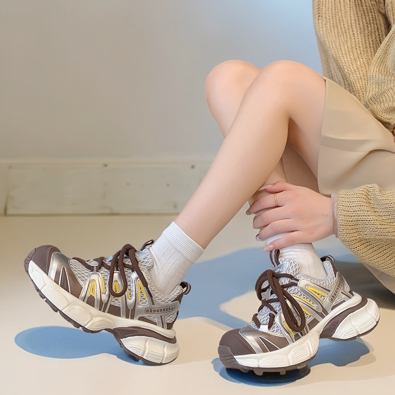 ol韩版运动鞋老爹鞋ins百搭厚底秋季冬季复古高帮