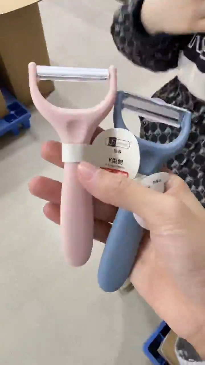 瓷片粉色和蓝色Y型刨