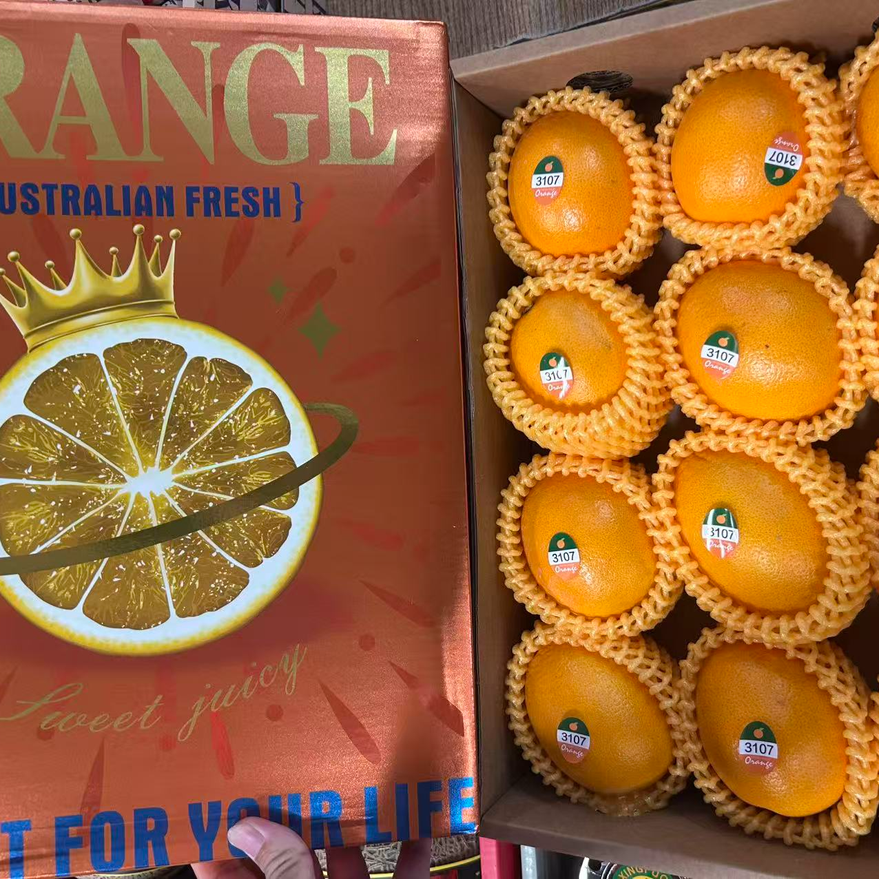 【涂新鲜甄选】精选南非金巴利甜橙[精美礼盒装]水果