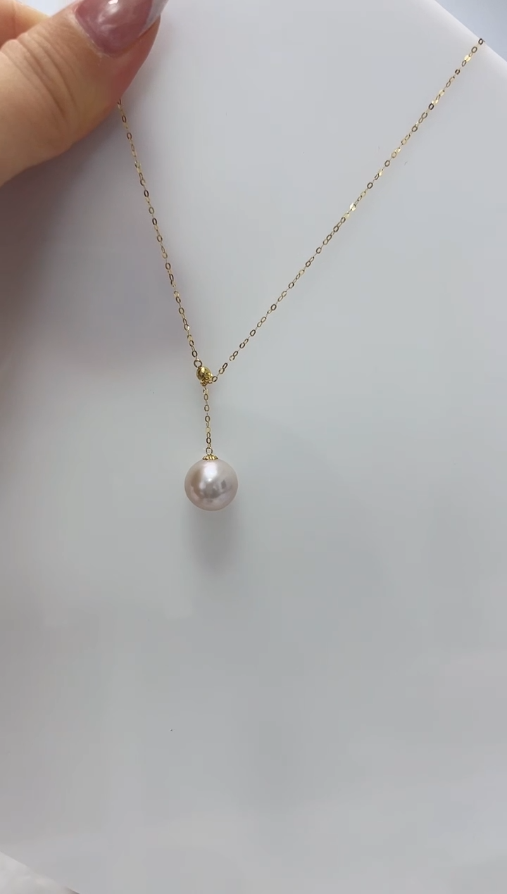 【闪购商品】淡水珍珠DA18K金镶嵌套链 A1400