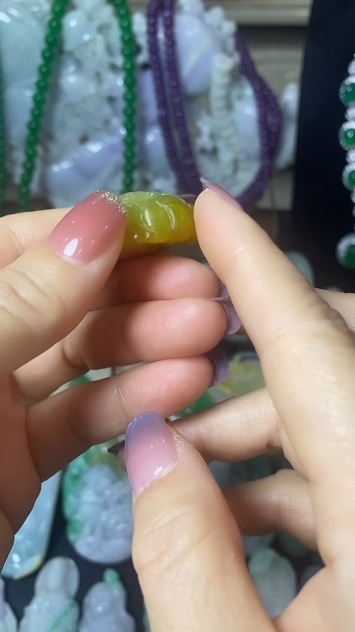 颈饰未镶嵌翡翠金蚕