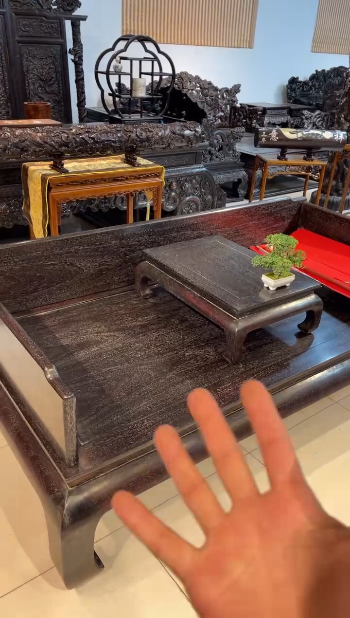 【闪购商品】木木雕罗汉床两件套