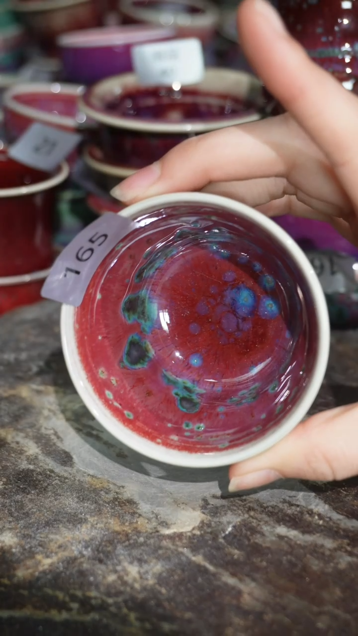 摆件陶精品窑变钧瓷茶器