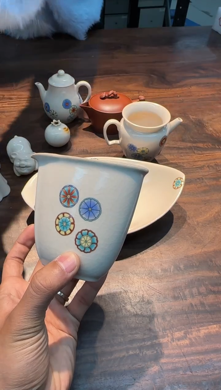 【闪购商品】霖松堂 皮球花·心型公杯