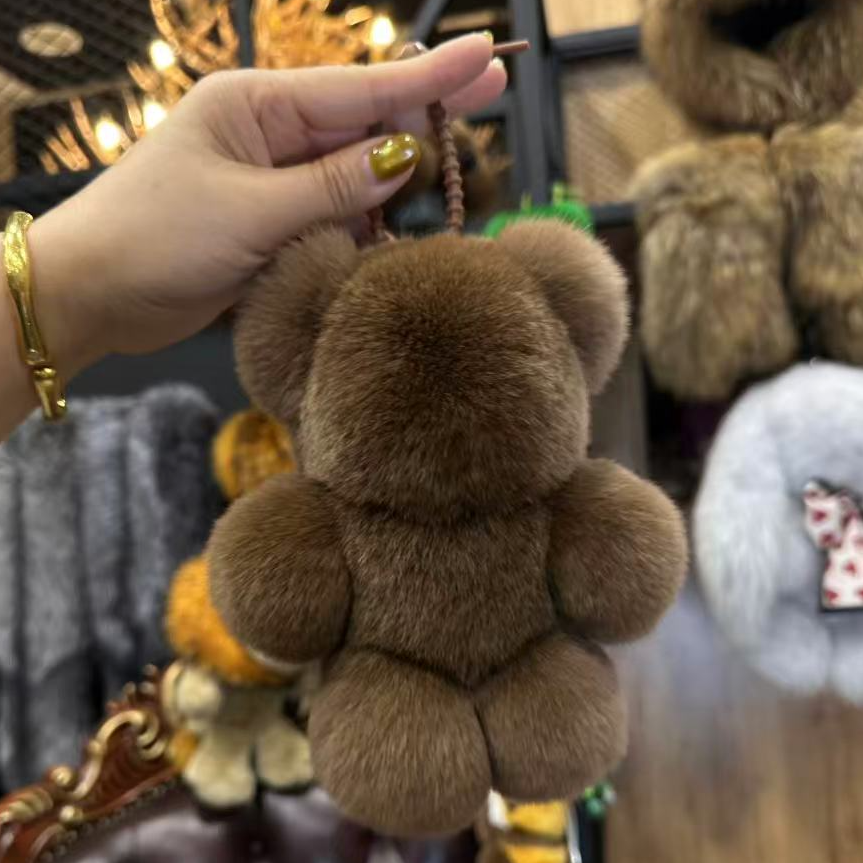 宇之媛 大熊挂件 兔毛挂件 包包挂件 高档礼品 生日礼物 292