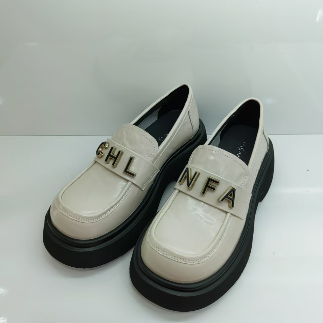 玛莎玛索高跟学院风单鞋乐福鞋深口套筒增高中跟圆头159-1802