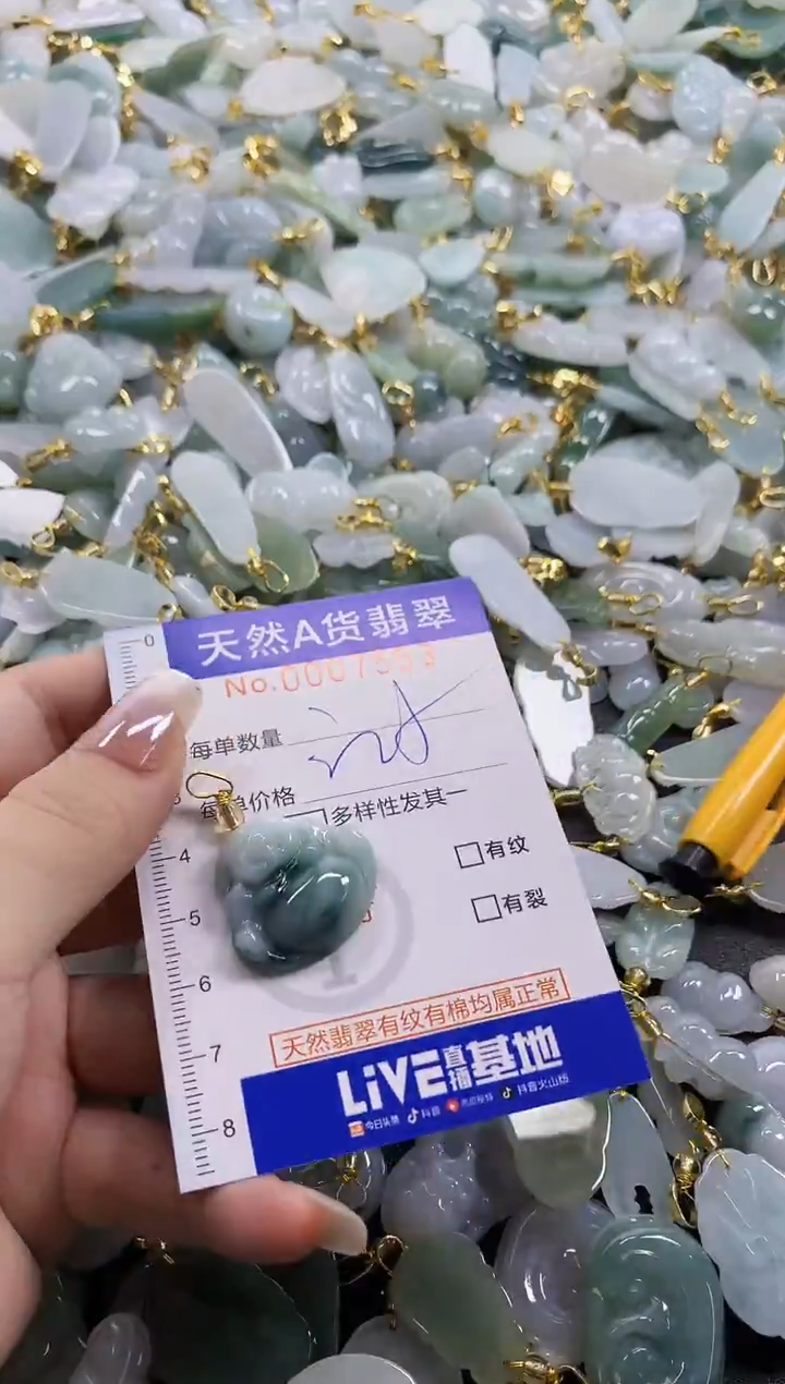 颈饰未镶嵌翡翠天然A货翡翠