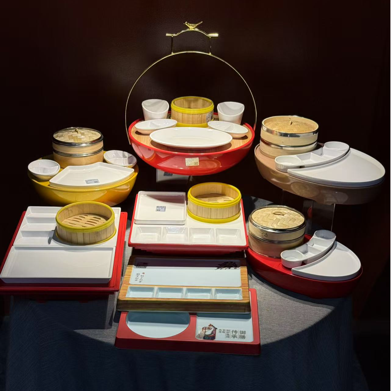 正品优选密胺仿瓷北京烤鸭餐具宴会酒店私房菜院子餐厅轻商务商用