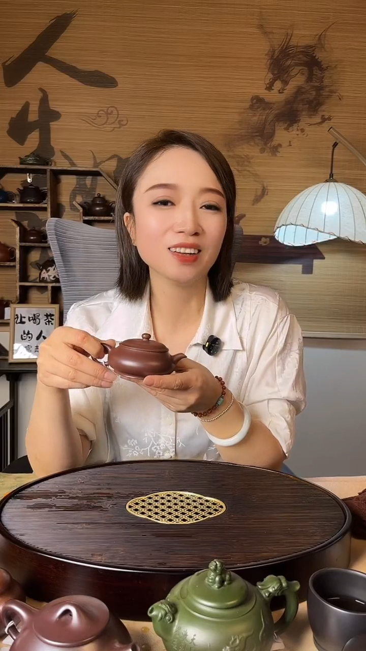 紫砂茶壶紫茄泥小品明炉