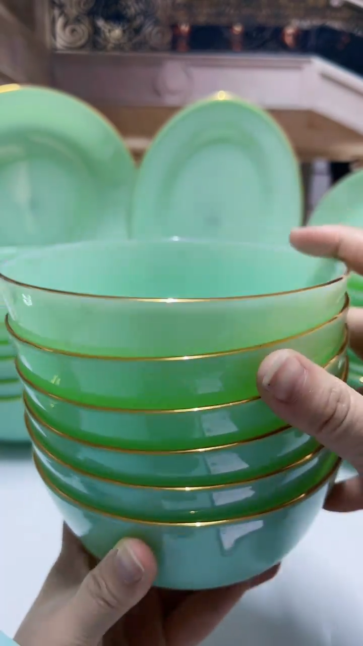 【闪购商品】```5.5英寸玉瓷碗6个口径13.8厘米