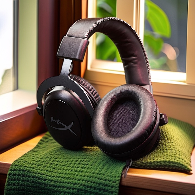 HyperX/极度未知飓风2头戴式带麦有线重低音降噪游戏电竞耳机吃鸡