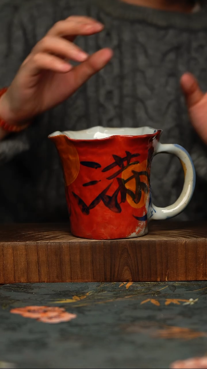 瓷片釉下彩手工手绘同款
