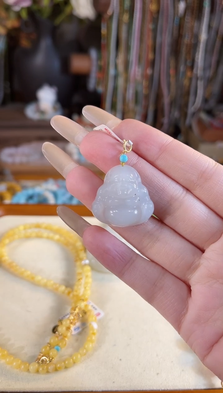 【闪购商品】和田玉吊坠(不含链)银S925镶嵌多样性发货其一