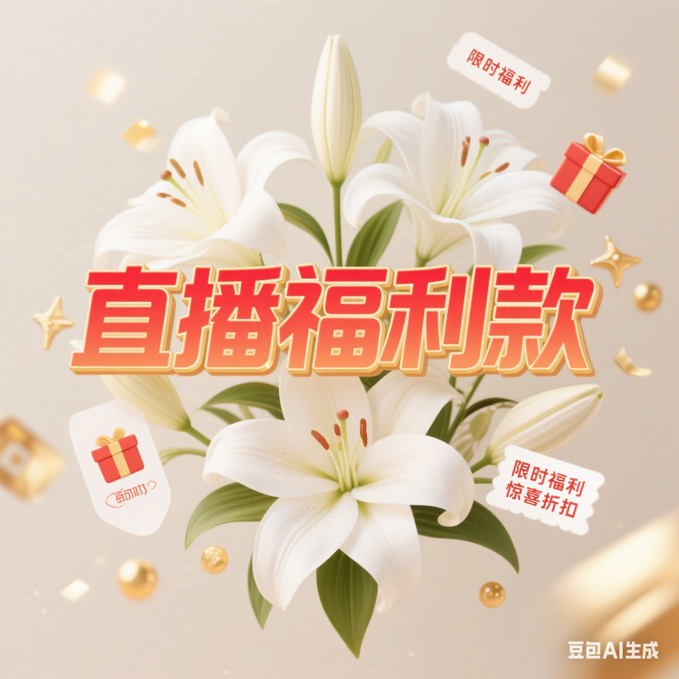 迈克周直播花卉福利款链接