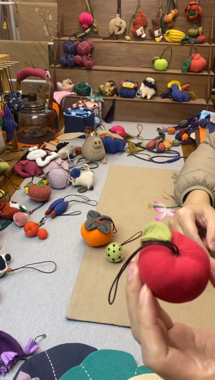 布艺红苹果 饰品