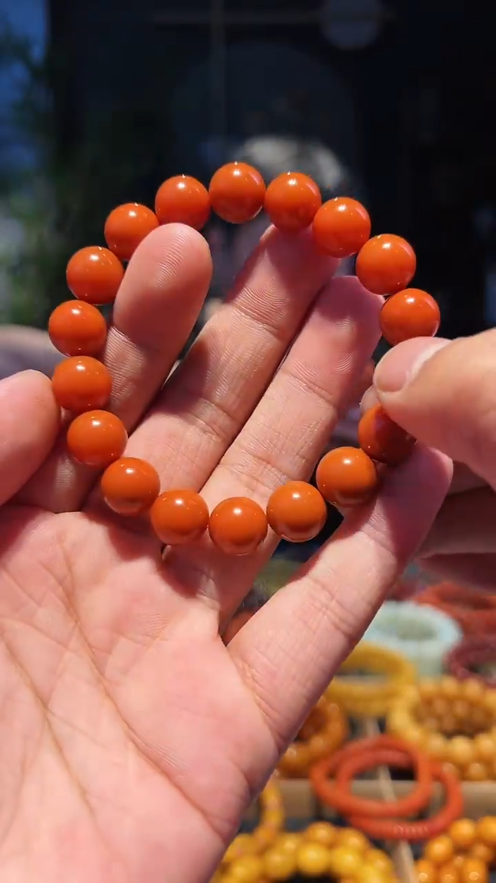 【闪购商品】南红玛瑙手链未镶嵌11+精圆
