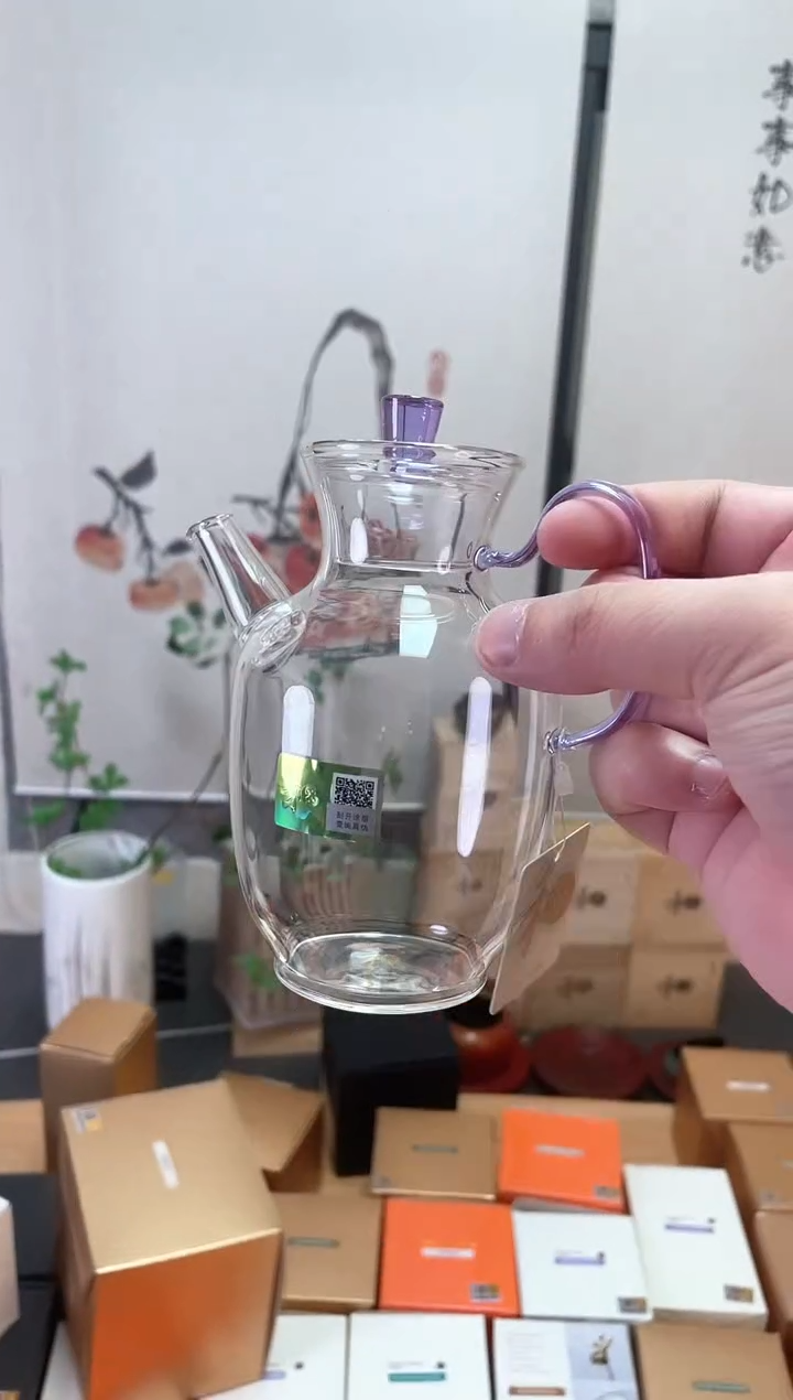 禾器/悦心壶/浅紫+清禾对杯/浅紫