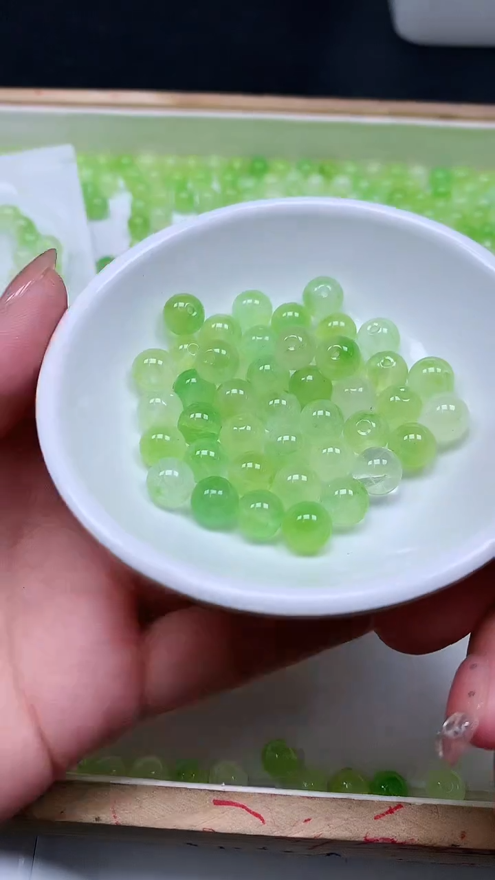 未镶嵌散珠碧玺E960 葡萄碧玺8mm25颗8元