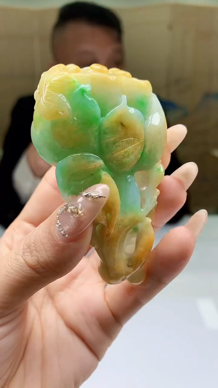 【闪购商品】定制翡翠未镶嵌4969ty-毛货挂件183