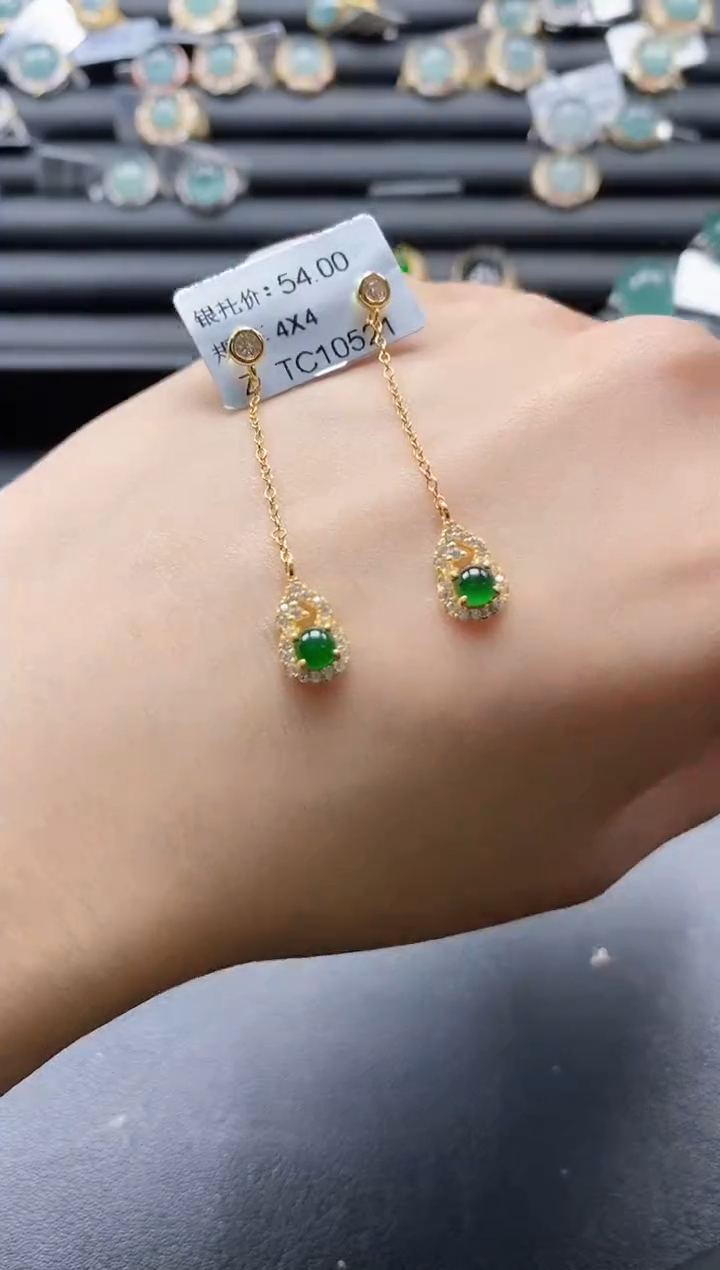 【闪购商品】翡翠戒指银S925镶嵌51151