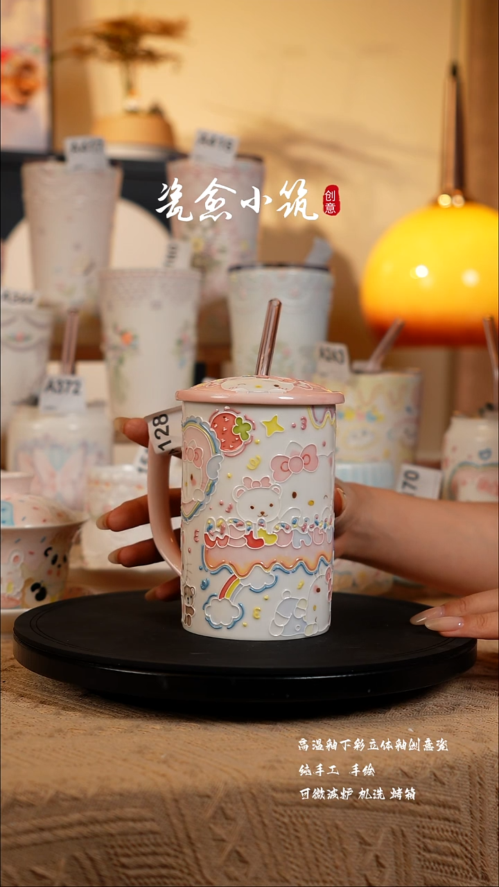 景德镇高温釉下彩创意瓷 