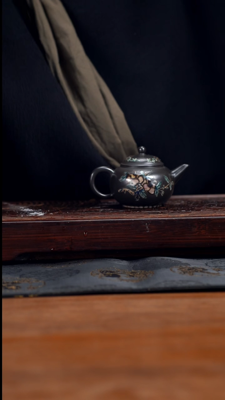 【闪购商品】紫砂茶壶110cc黄龙山原矿紫泥还原烧水平23