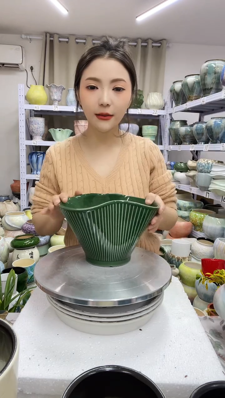 12.30陶瓷花盆直播链接高.   14   口21