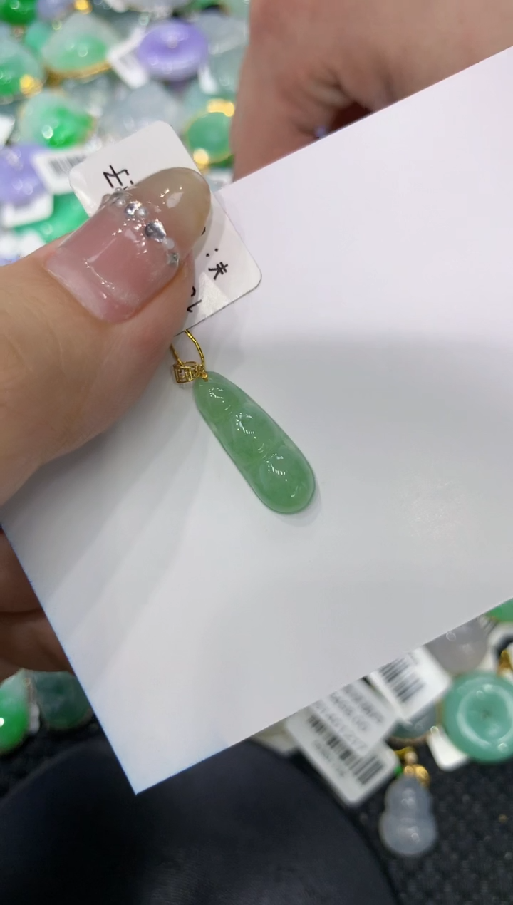 【闪购商品】翡翠颈饰18K金镶嵌222222222