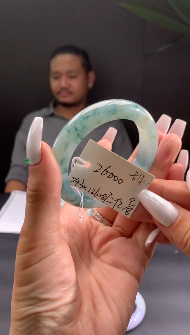 翡翠手镯未镶嵌甜***甜翡翠手镯 下单联系小耳机#