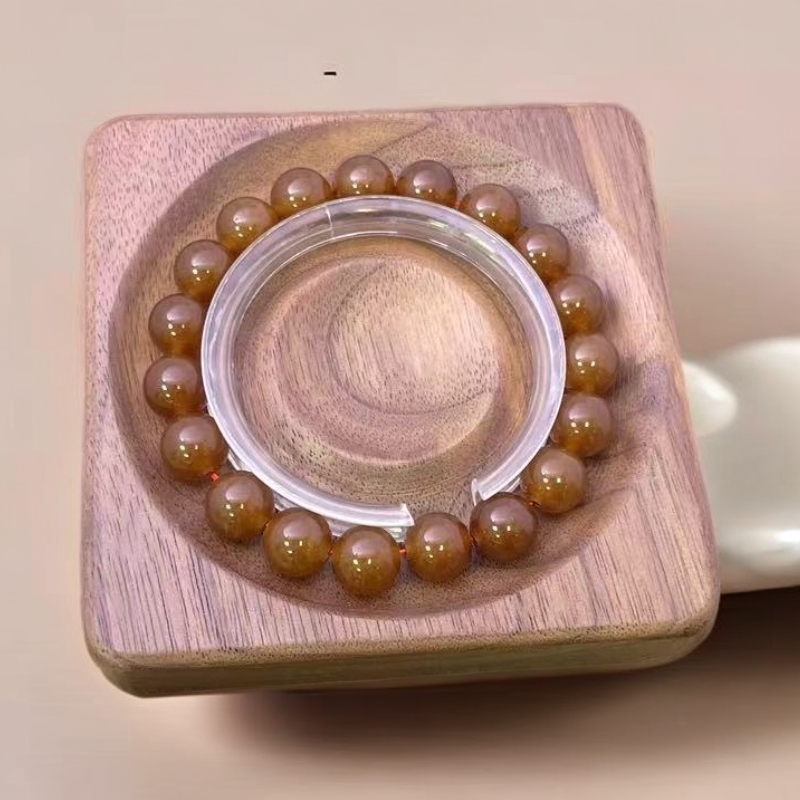 【佳玺精选】145 天然玉石 焦糖10mm