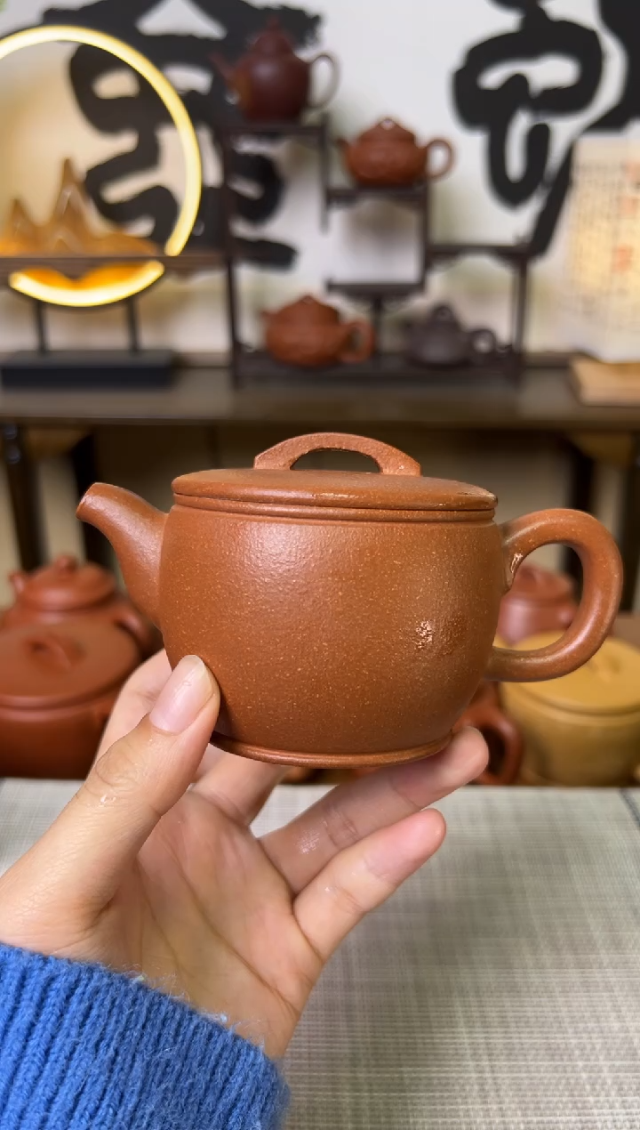 【闪购商品】段泥茶壶独壶黄降坡汉瓦壶150CC