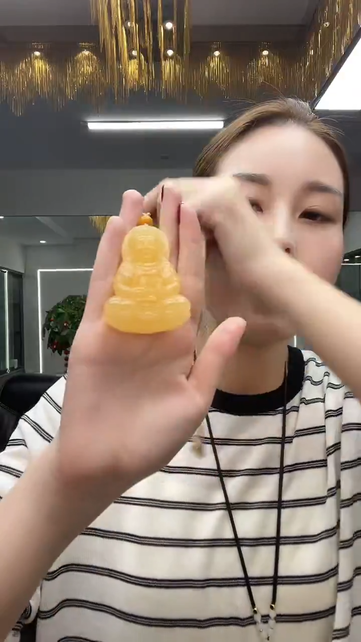 金糖双面观音吊坠多样性发货一件