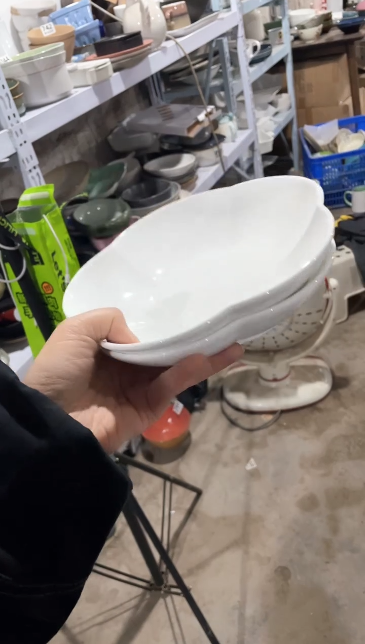 【闪购商品】碗微瑕（2件套）花瓣深盘