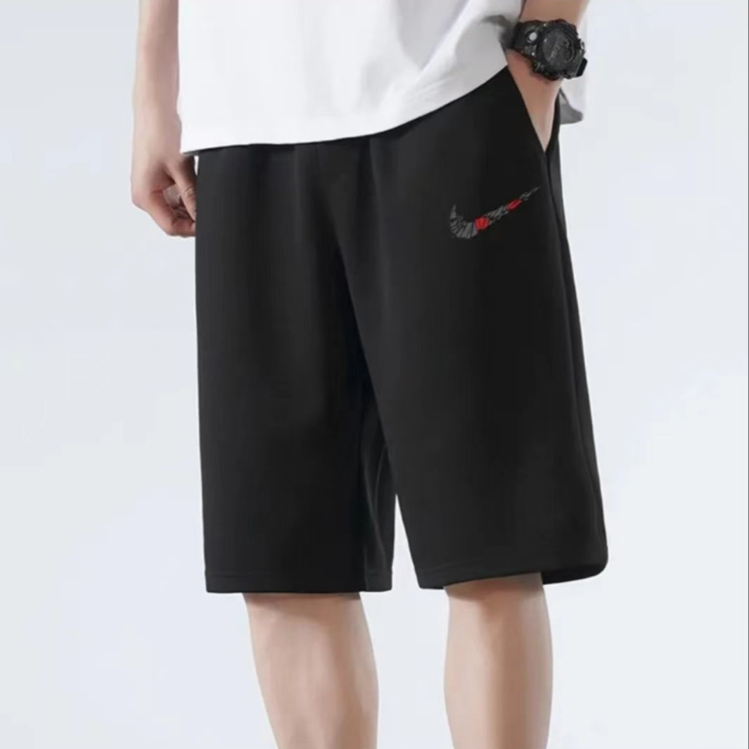 K【一折粉丝福利】夏季男女同款百搭时尚潮牌休闲短裤红碎勾