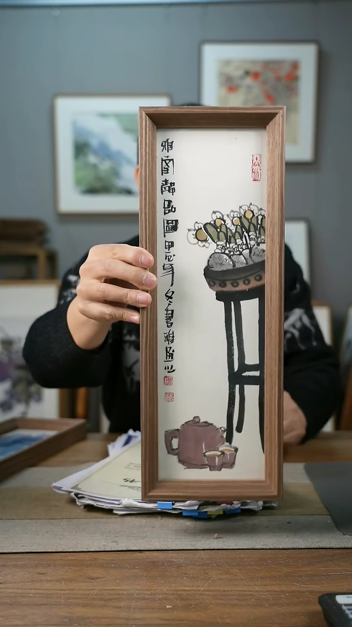 【闪购商品】书法协会会员老师带框作品-手书/绘同款作品