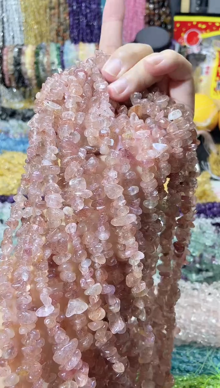 未镶嵌珠宝半成品水晶草莓晶