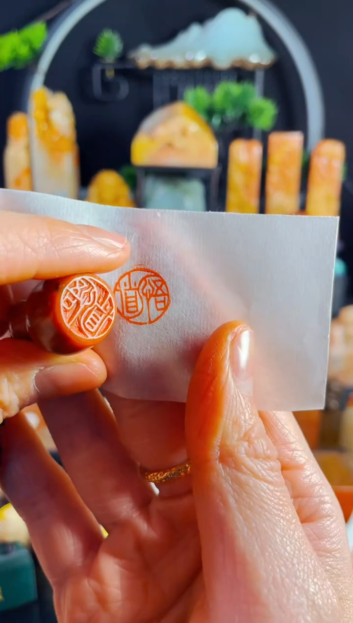 【闪购商品】老挝石印石手工篆刻《悟道》