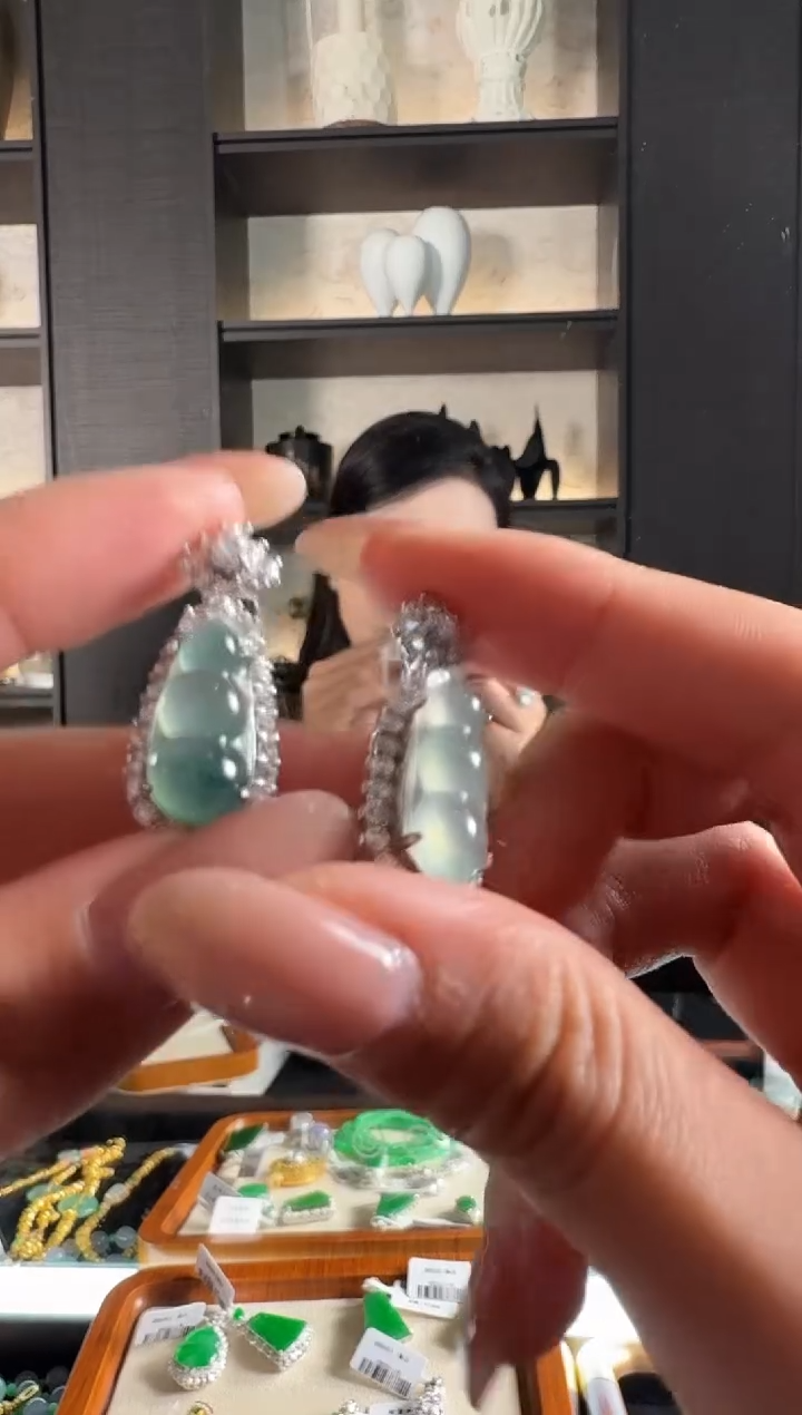 颈饰银S925镶嵌翡翠35多样性发其1