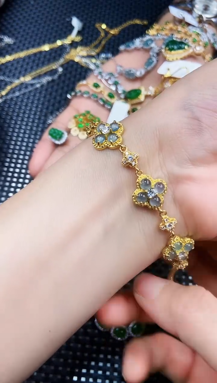 【闪购商品】翡翠手链未镶嵌111111111
