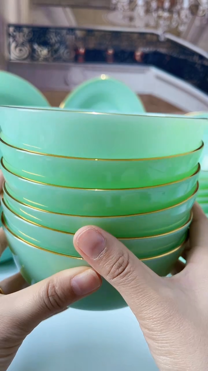 【闪购商品】...5.5英寸玉瓷碗6个口径13.8厘米